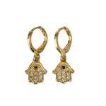 ARGOLLAS HAMSA CIRCONES ORO