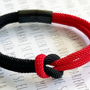 PULSERA BALTAZAR RED BLACK