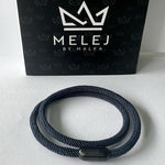 PULSERA REY SALOMON NAVY DOBLE